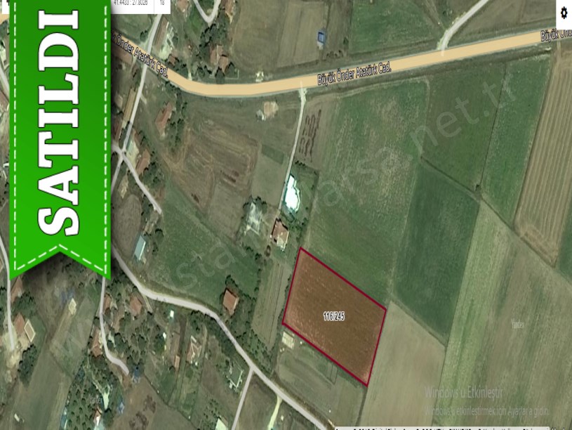 Tekirdağ Saray Yuvalıda Satılık Arsa , 275 M2 Merkezde Evlerin Yakını Yolu Var