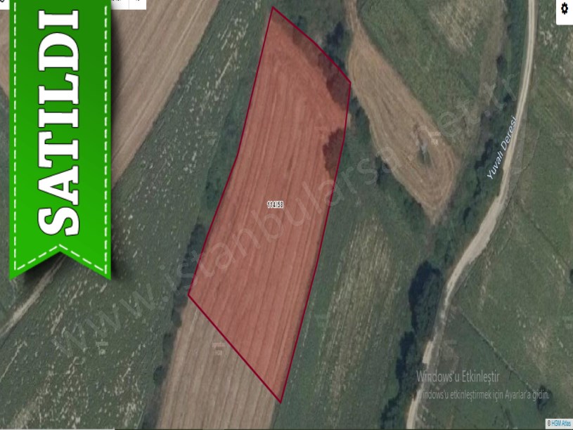 Kırklareli Vize Evrenlide Satılık Arsa , 926 m2 Hisseli 