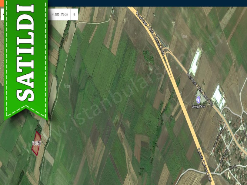 Kırklareli Vize Evrenlide Satılık Arsa , 926 m2 Hisseli 