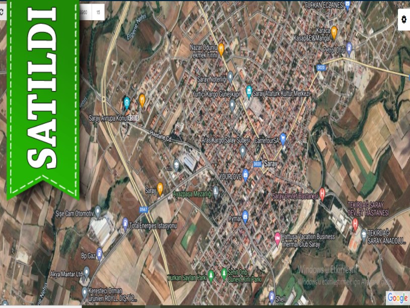 Tekirdağ Saray Kemalpaşa Mah, Satılık Arsa , 712 m2 Cadde Cephe İmarlı 16 Dairelik 