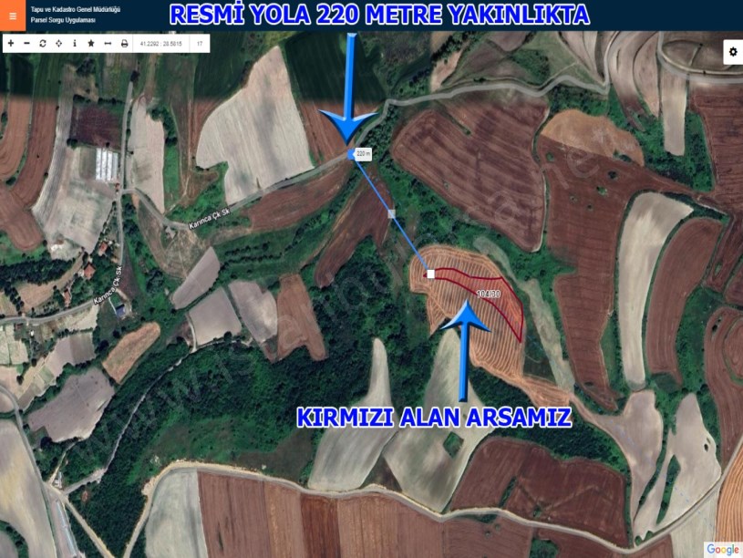 Çatalca da satılık arsa