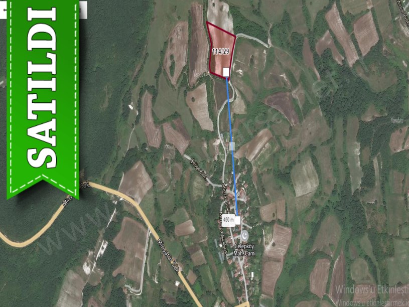 Çatalca Celepköyde Satılık Arsa , 863 M2 Hisseli Yolu Var