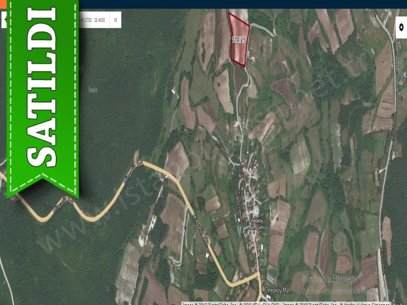 Çatalca Celepköyde Satılık Arsa , 863 M2 Hisseli Yolu Var
