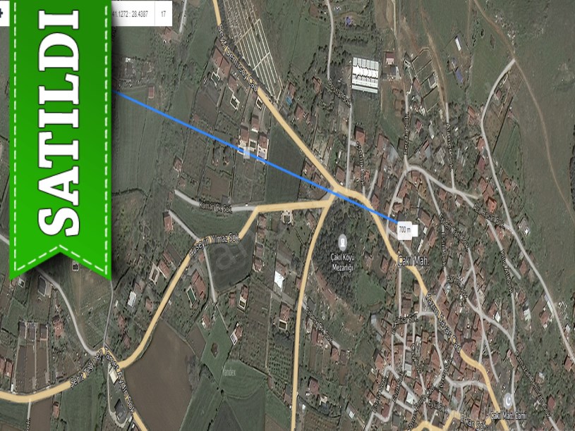Çatalca Çakılda Satılık Arsa , 262 M2 Merkezde Evlerin Yakını Yolu Var