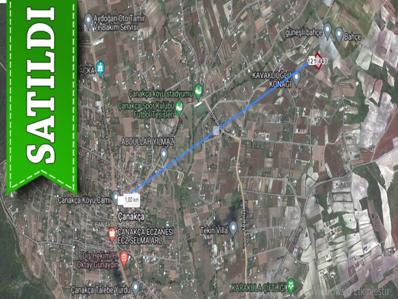 Çatalca Çanakçada Satılık Arsa , 541 M2 Merkezde Evlerin  Yakını 