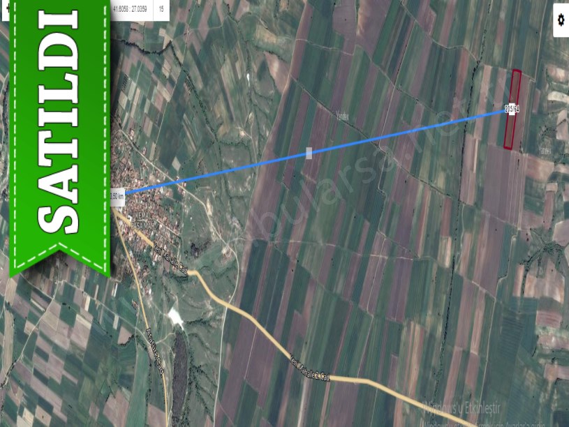 Kırklareli Babaeski Karahalil Köyünde Satılık Arsa , 511 m2 Yolu Var Hisseli