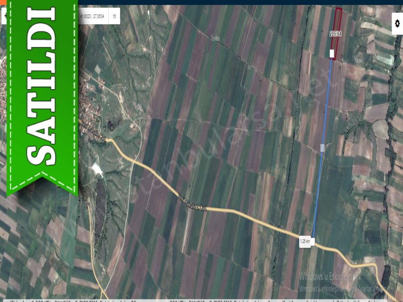 Kırklareli Babaeski Karahalil Köyünde Satılık Arsa , 511 m2 Yolu Var Hisseli