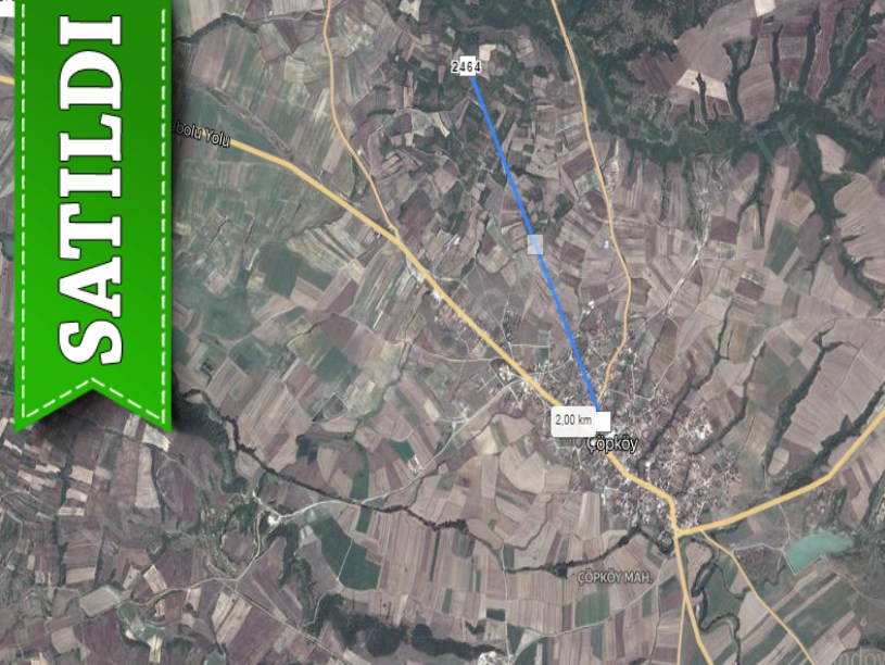 Edirne Uzunköprü Çöpköyde Satılık Arsa , 332 m2 Yolu Var Bağ Tapulu Köye Yakın