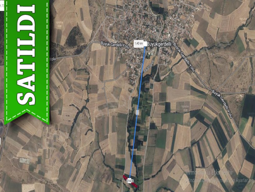 Edirne Süloğlu Büyükgerdelli Köyünde Satılık Arsa , 574 m2 Yola Cephe