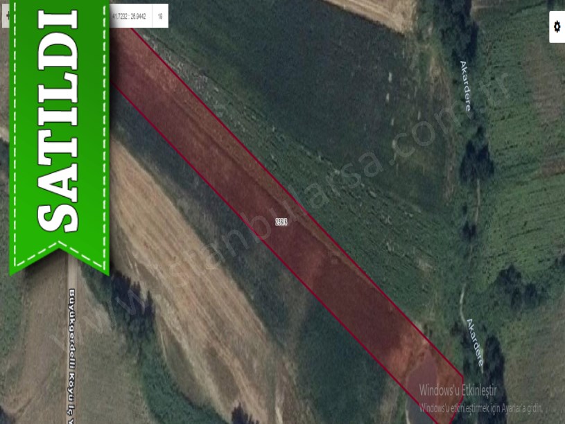 Edirne Süloğlu Büyükgerdelli Köyünde Satılık Arsa , 574 m2 Yola Cephe