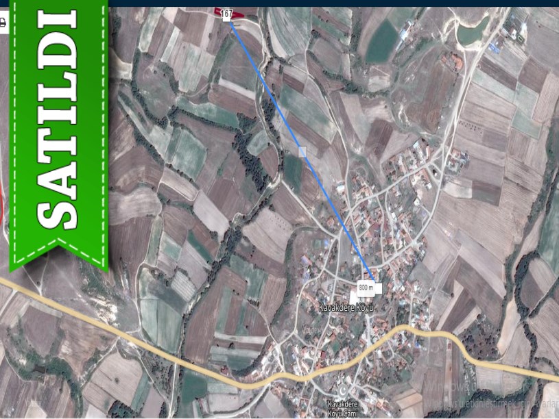 Kırklareli Merkez Kavakdere Köyü Satılık Tarla , 775 m2 Müstakil Yolu Var