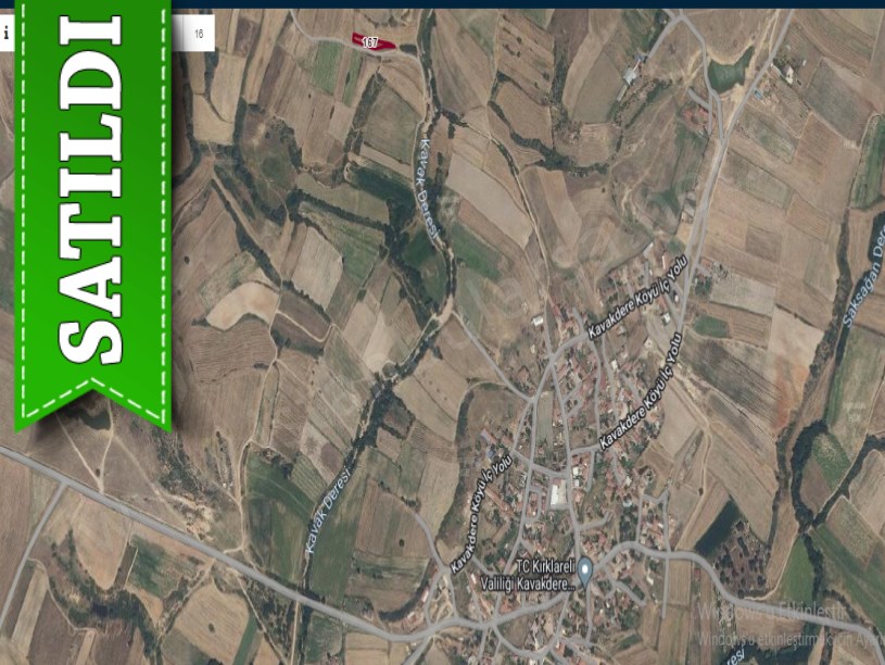 Kırklareli Merkez Kavakdere Köyü Satılık Tarla , 775 m2 Müstakil Yolu Var