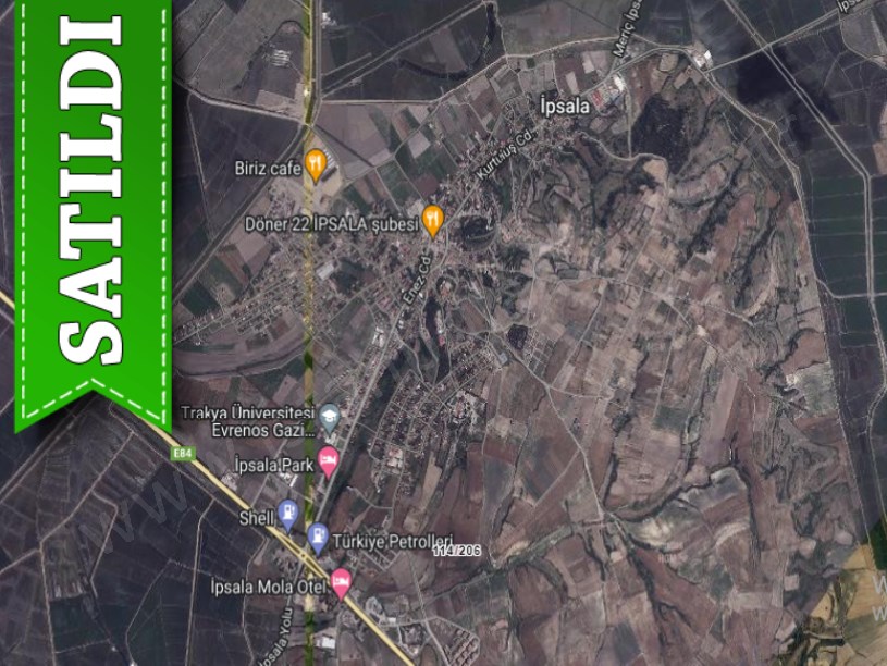 Edirne İpsala Bozkurt Mah, Satılık Arsa , 338 m2 İmarlı Merkezde 