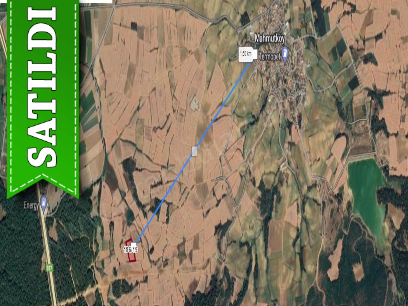 Edirne Keşan Mahmutköy Köyü Satılık Tarla , 6,765 m2 Tek Tapu