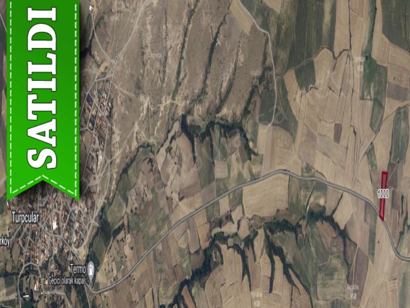 Edirne İpsala Turpçular Köyü Satılık Tarla , 5,900 m2 Asfalt Cephe Yolu Var Müstakil