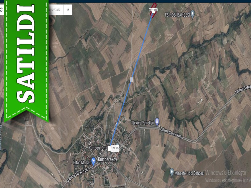 Tekirdağ Saray Kurtderede Satılık Arsa , 1,468 m2 Hisseli 