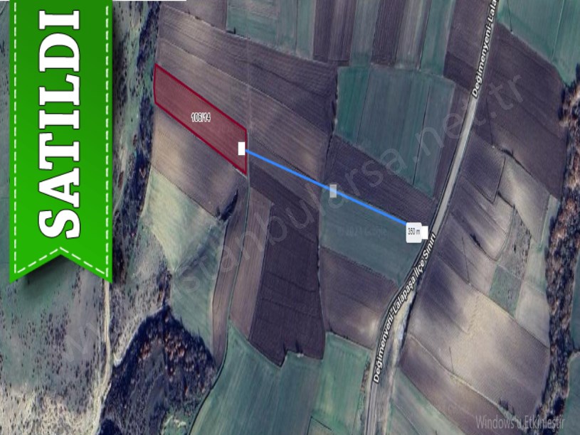 Edirne Merkez Suakacağı Köyü Satılık Arsa , 520 m2 Yolu Var Hisseli