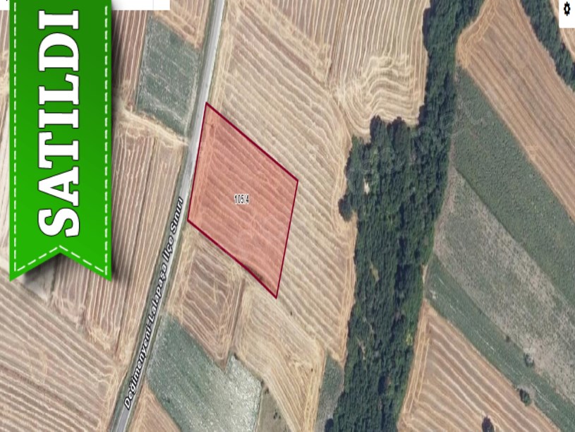 Edirne Merkez Suakacağı Köyü Satılık Arsa , 540 M2 Asfalt Caddeye Cephe Hisseli 