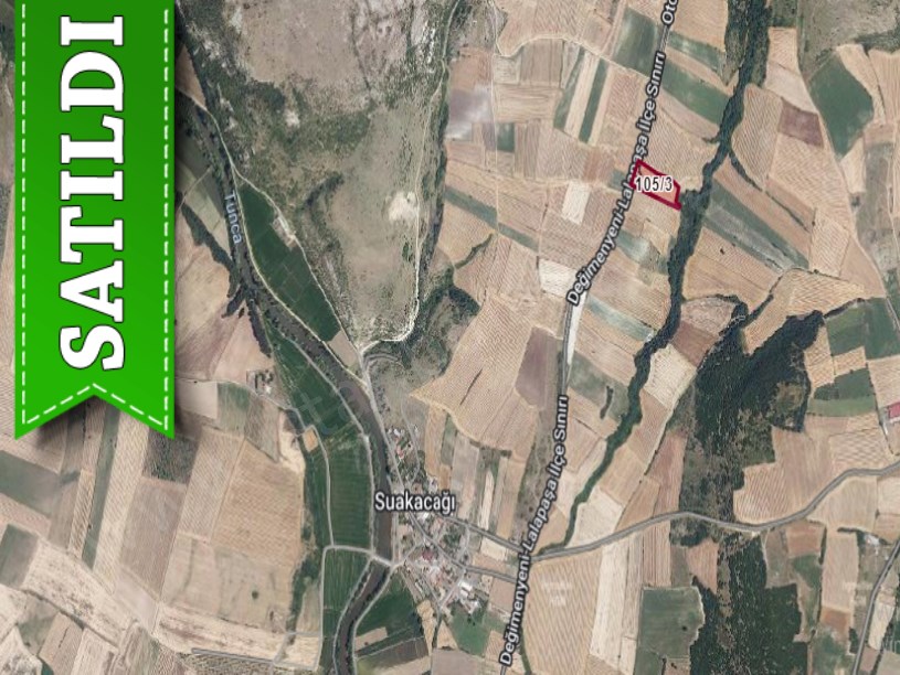 Edirne Merkez Suakacağı Köyü Satılık Arsa , 772 M2 Asfalt Caddeye Cephe Hisseli
