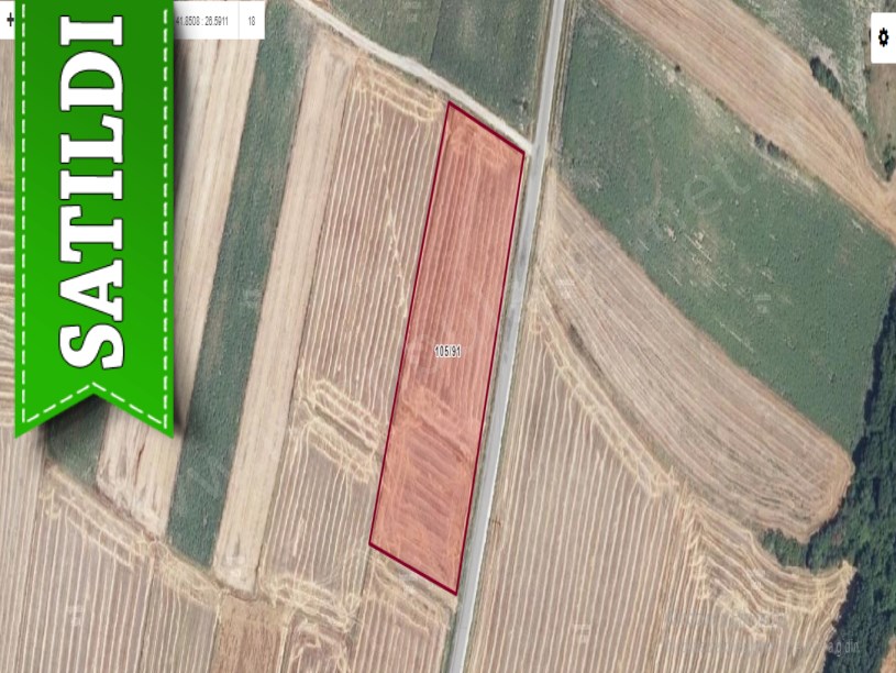 Edirne Merkez Suakacağı Köyü Satılık Arsa , 840 M2 Yolu Var Hisseli