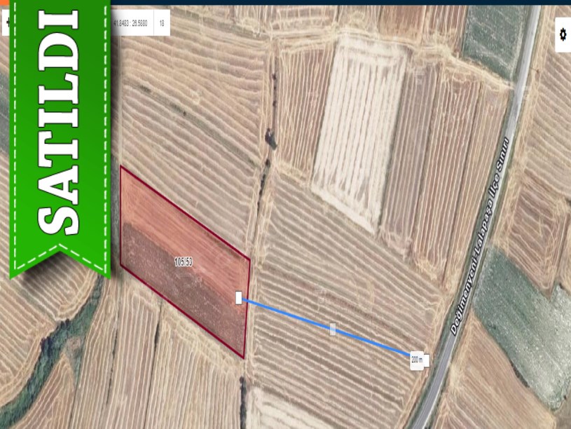 Edirne Merkez Suakacağı Köyü Satılık Arsa , 604 m2 Hisseli