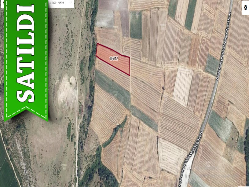 Edirne Merkez Suakacağı Köyü Satılık Arsa , 564 m2 Yolu Var Hisseli