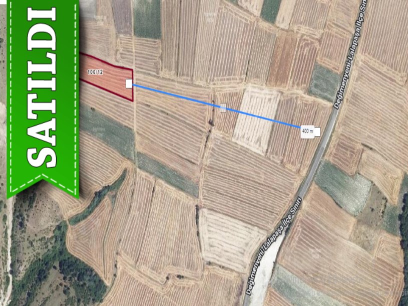 Edirne Merkez Suakacağı Köyü Satılık Arsa , 564 m2 Yolu Var Hisseli