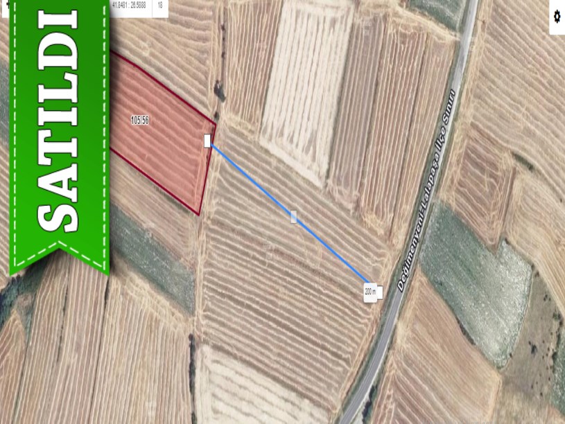Edirne Merkez Suakacağı Köyü Satılık Arsa , 652 m2 Hisseli