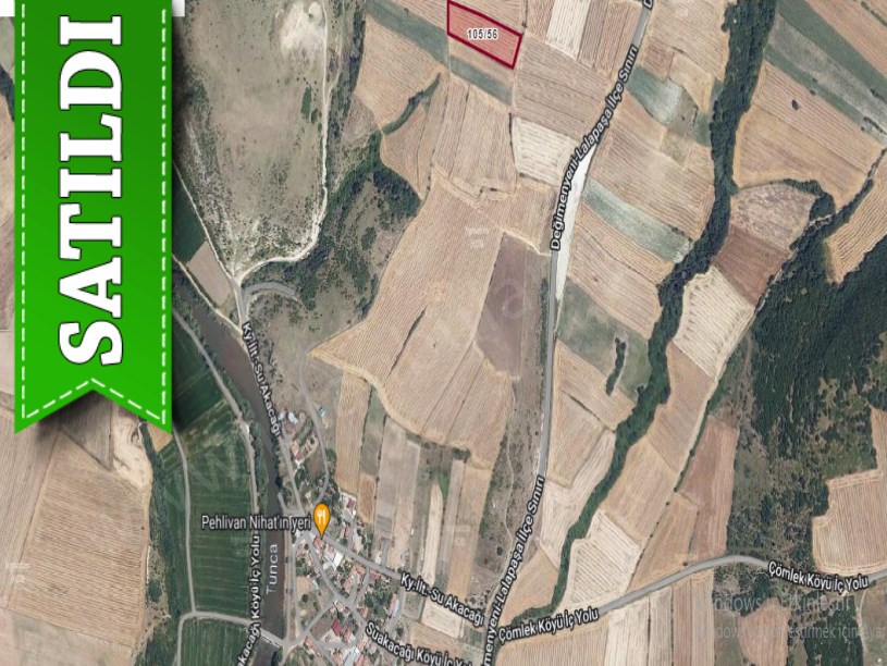 Edirne Merkez Suakacağı Köyü Satılık Arsa , 652 m2 Hisseli