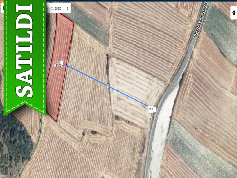 Edirne Merkez Suakacağı Köyü Satılık Arsa , 488 m2 Hisseli 