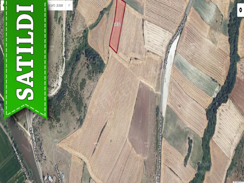 Edirne Merkez Suakacağı Köyü Satılık Arsa , 488 m2 Hisseli 