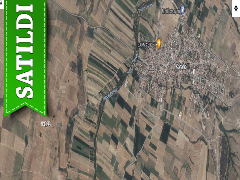 Kırklareli Babaeski Karahalil Köyünde Satılık Arsa , 382 m2 Müstakil Bağ Tapulu Yolu Var
