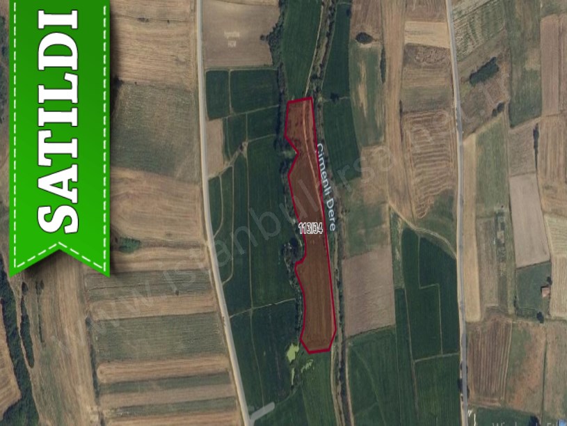 Kırklareli Babaeski Çiğdemli Köyü Satılık Arsa , 969 M2 Yolu Var Hisseli 