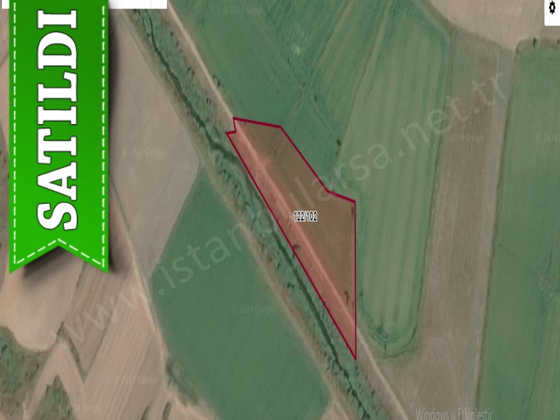 Kırklareli Babaeski Çiğdemli Köyü Satılık Arsa , 287 M2 Hisseli 
