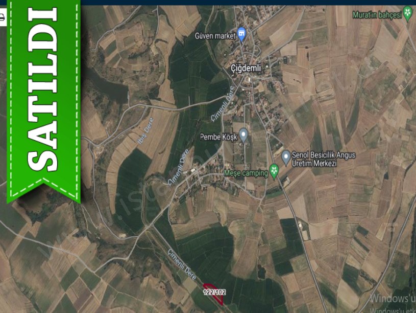 Kırklareli Babaeski Çiğdemli Köyü Satılık Arsa , 287 M2 Hisseli 