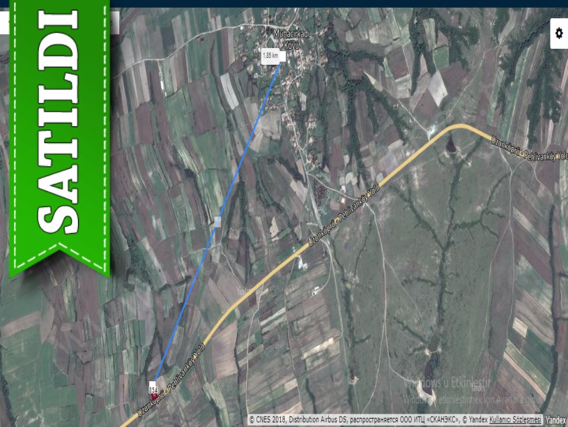 Edirne Uzunköprü Muhacırkadı Köyü Satılık Arsa , 150 m2 Asfalt Caddeye Cephe 