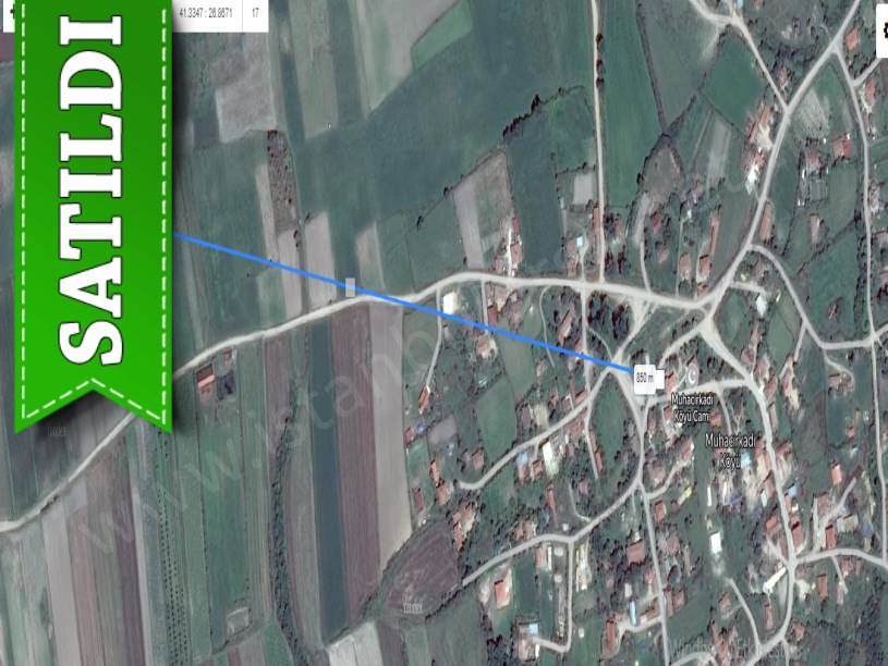 Edirne Uzunköprü Muhacırkadı Köyü Satılık Arsa , 187 M2 Evlere Yakın Hisseli