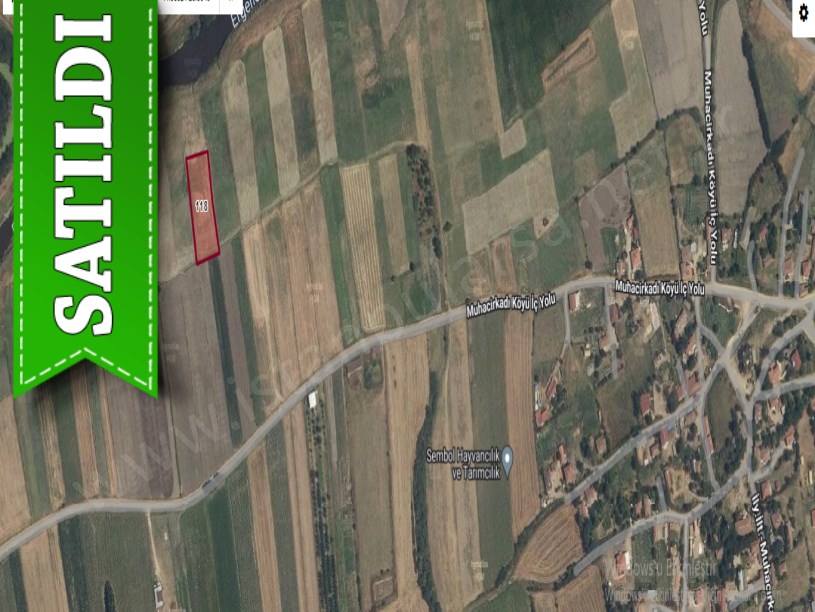 Edirne Uzunköprü Muhacırkadı Köyü Satılık Arsa , 187 M2 Evlere Yakın Hisseli