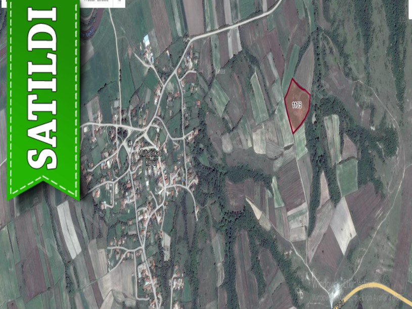 Edirne Uzunköprü Muhacırkadı Köyü Satılık Arsa , 1,163 M2 Yolu Var Hisseli 