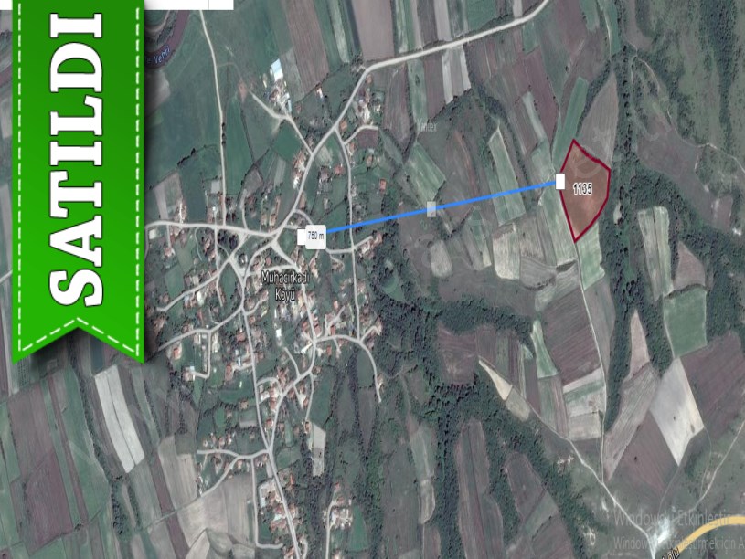 Edirne Uzunköprü Muhacırkadı Köyü Satılık Arsa , 1,163 M2 Yolu Var Hisseli 