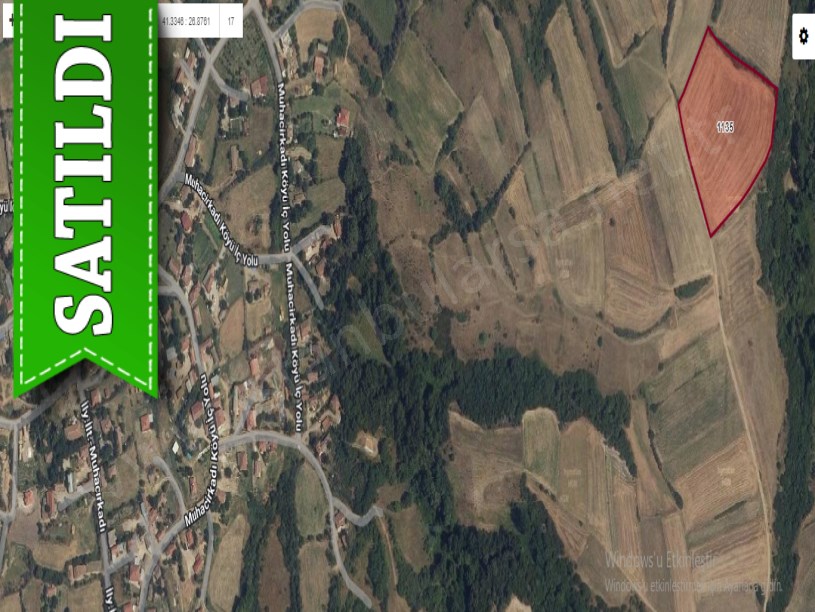 Edirne Uzunköprü Muhacırkadı Köyü Satılık Arsa , 1,163 M2 Yolu Var Hisseli 