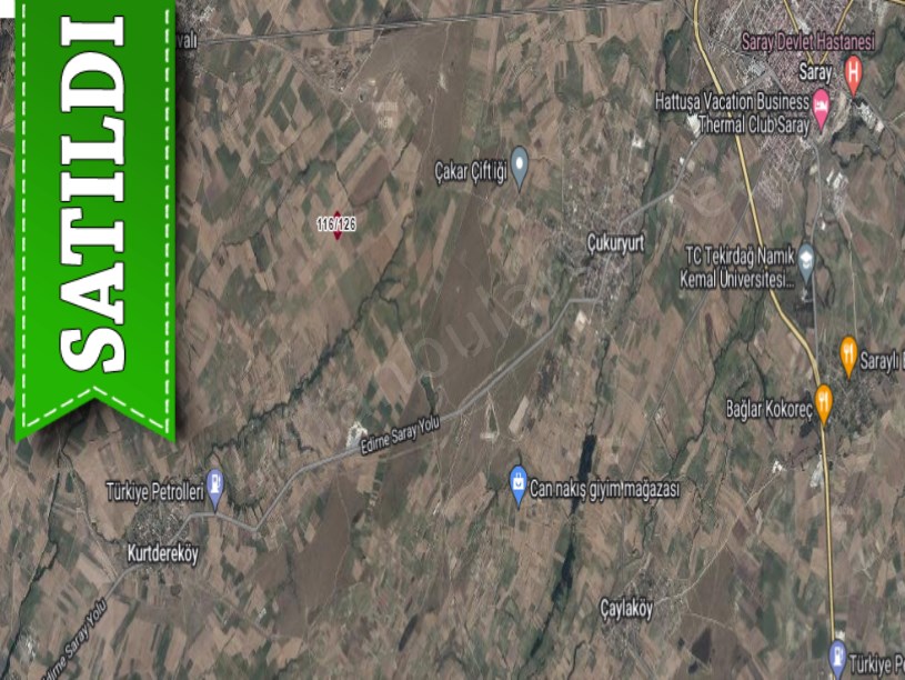 Tekirdağ Saray Yuvalıda Satılık Arsa , 790 M2 Hisseli 