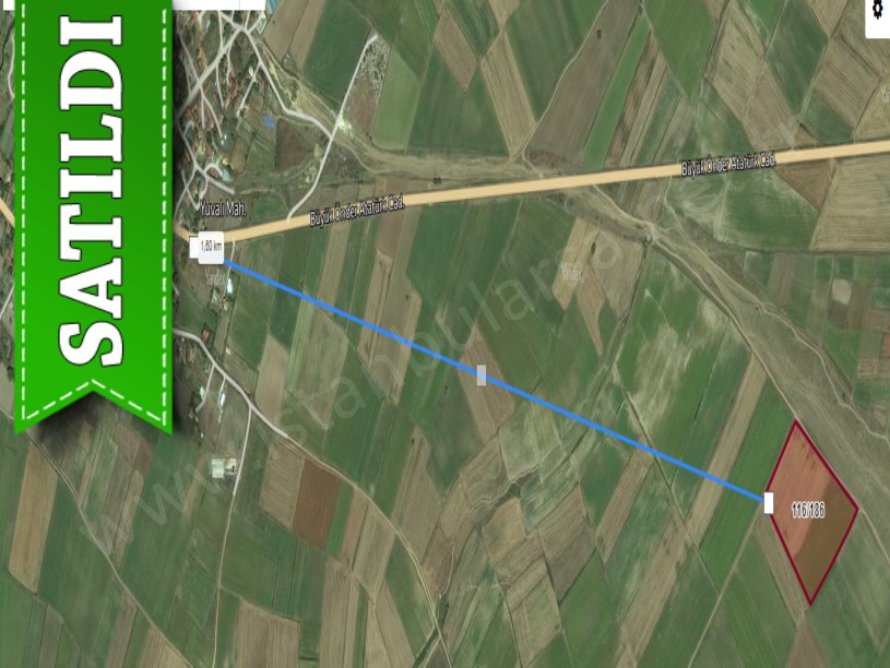 Tekirdağ Saray Yuvalıda Satılık Arsa , 2,504 M2 Yolu Var Hisseli