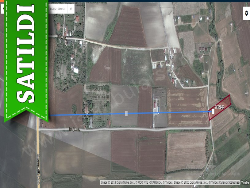 Çatalca İzzettinde Satılık Arsa , 580 M2 Yolu Var Çevrili