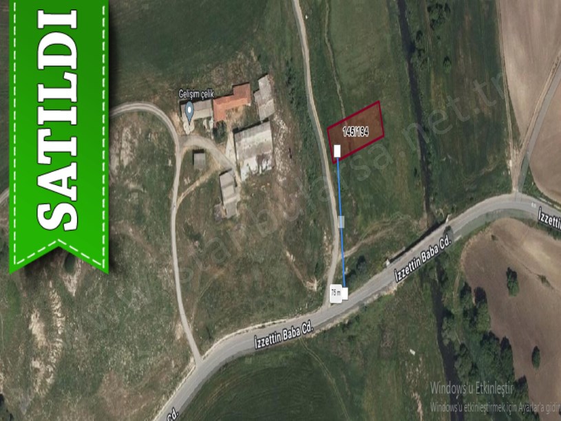 Çatalca İzzettinde Satılık Arsa , 230 M2 Yola Cephe Hisseli