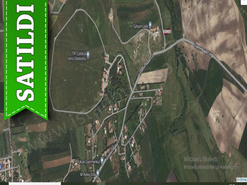 Çatalca İzzettinde Satılık Arsa , 230 M2 Yola Cephe Hisseli