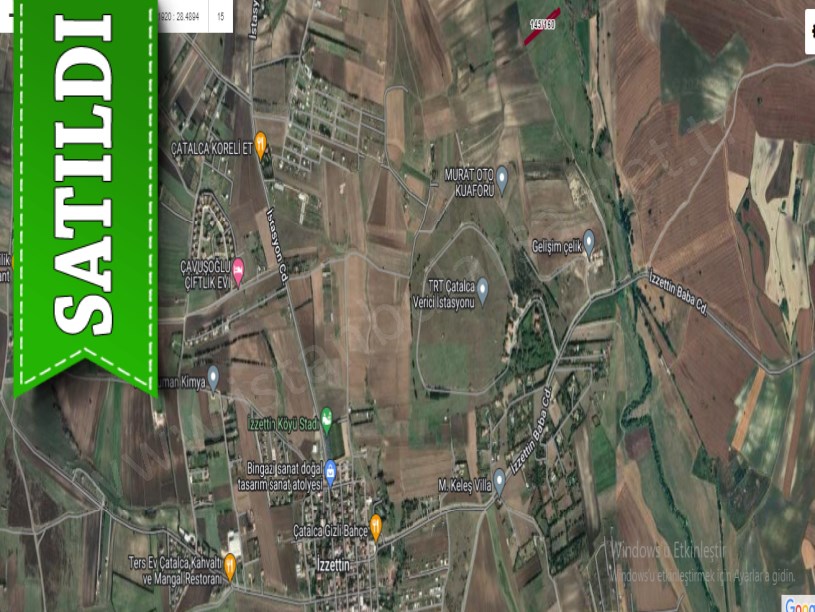 Çatalca İzzettinde Satılık Arsa , 260 M2 Çaplı Hisseli 