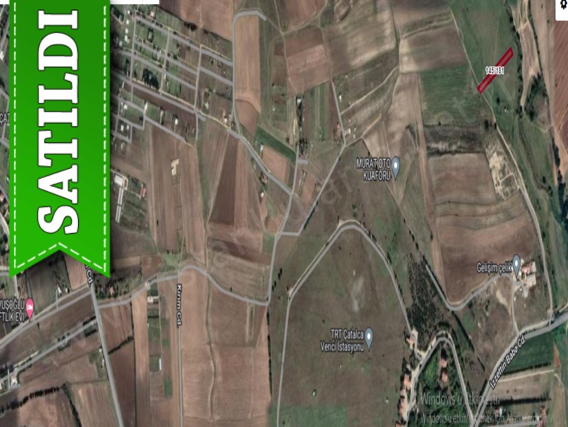 Çatalca İzzettinde Satılık Arsa , 260 M2 Yolu Var Çaplı  Hisseli 