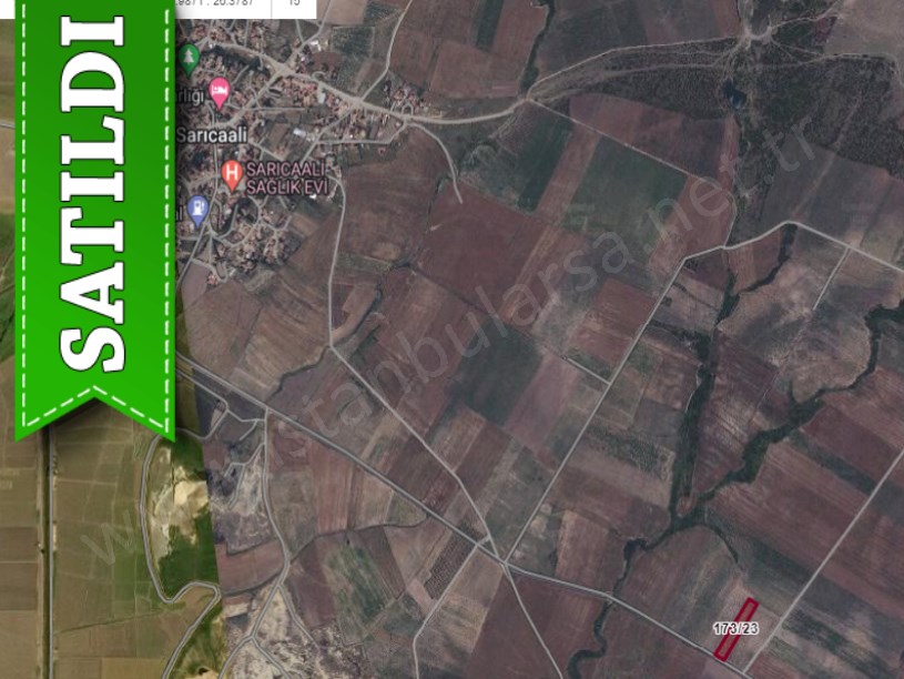 Edirne İpsala Sarıcaali Köyünde Satılık Tarla , 5,980 m2 Müstakil Asfalt Caddeye Cephe 