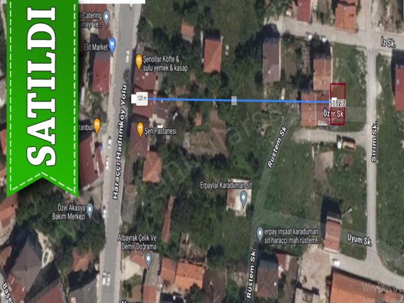 Arnavutköy Haraççıda Satılık Arsa , 126 M2 4 Kat İmarlı Merkezde Müstakil